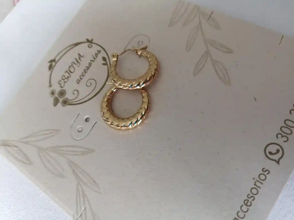 Argollas Doradas Para Dama