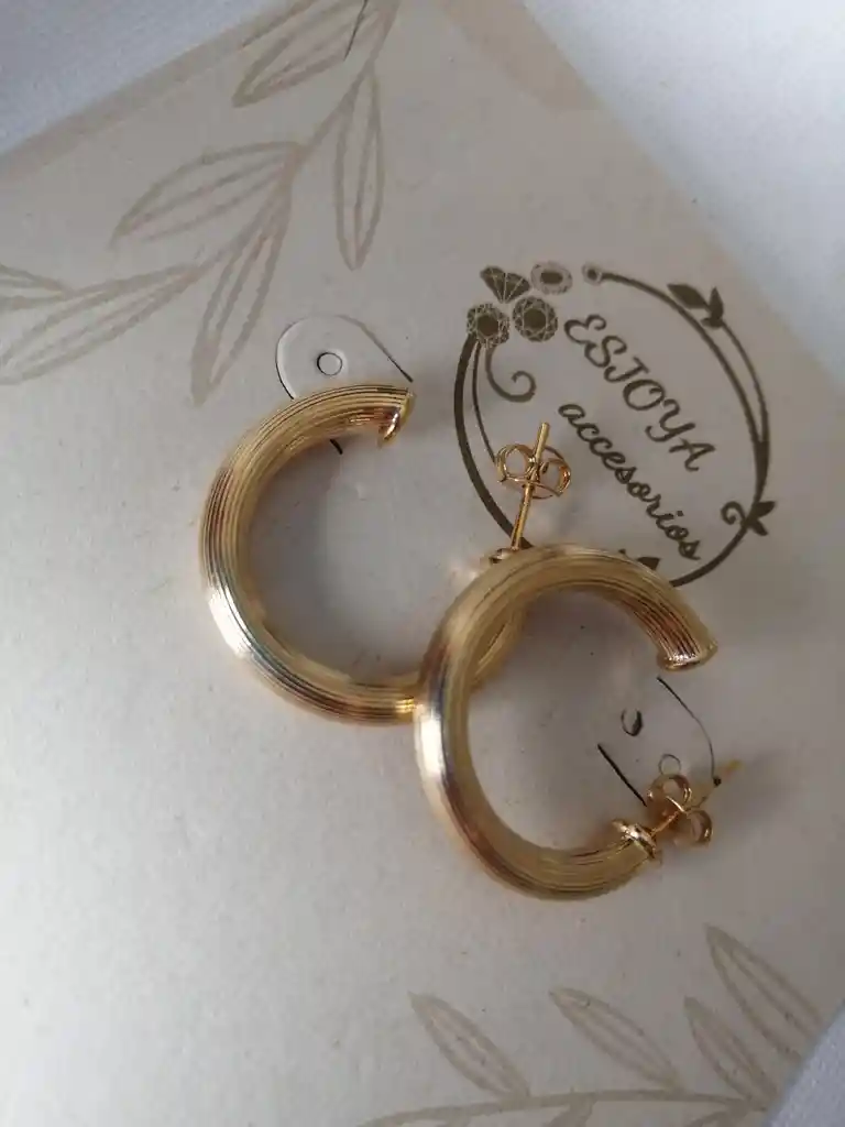 Aretes Topitos Dorados Para Dama