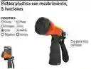 Pistola Plastica Con Recubrimiento Para Riego 8 Funciones Truper