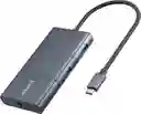 Hub Anker Usb C Adaptador Powerexpand 6 En 1 Con Hdmi 4k Puerto De Entrega De Energía De 100 W, 2 Puertos A De 10 Gbps Lector De Tarjetas Sd Y Audio De 0.138 In Para Macbook Air Pro Xps Más