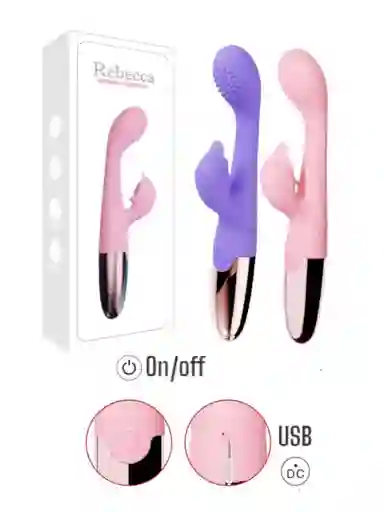 Vibrador Doble Estimulacion Clitoris Y Punto G Rebecca