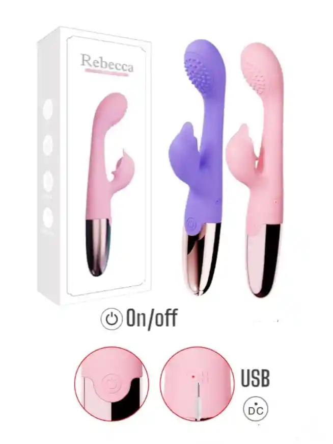 Vibrador Doble Estimulacion Clitoris Y Punto G Rebecca