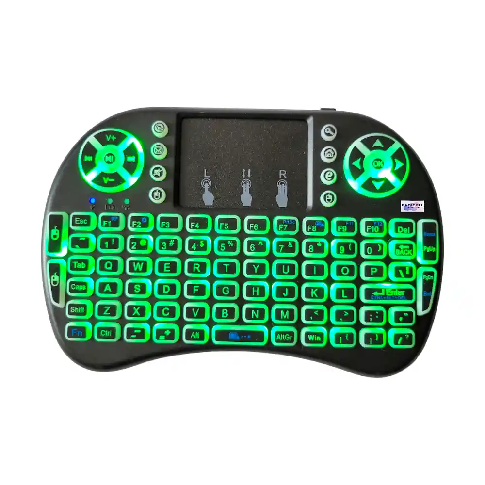 Mini Teclado Inalambrico Retroiluminado Con Panel Táctil