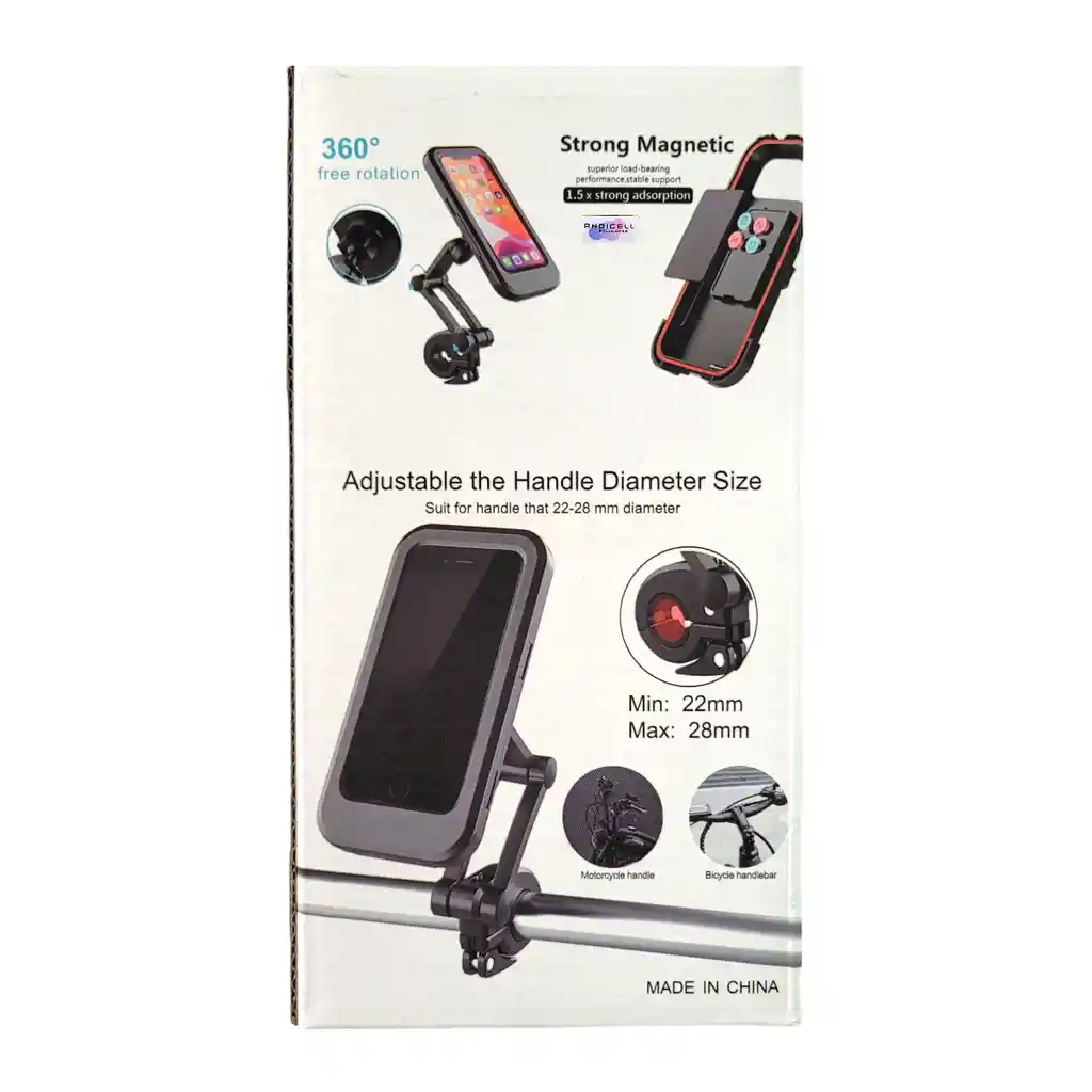 Soporte Porta Celular Moto/bici Impermeable Estuche 360°