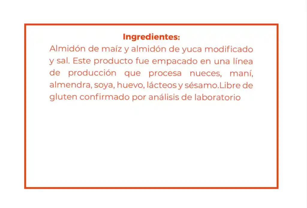 Premezcla De Pandeyuca Marca Alcagüete Embalaje De 1 Unidad Por 400gr