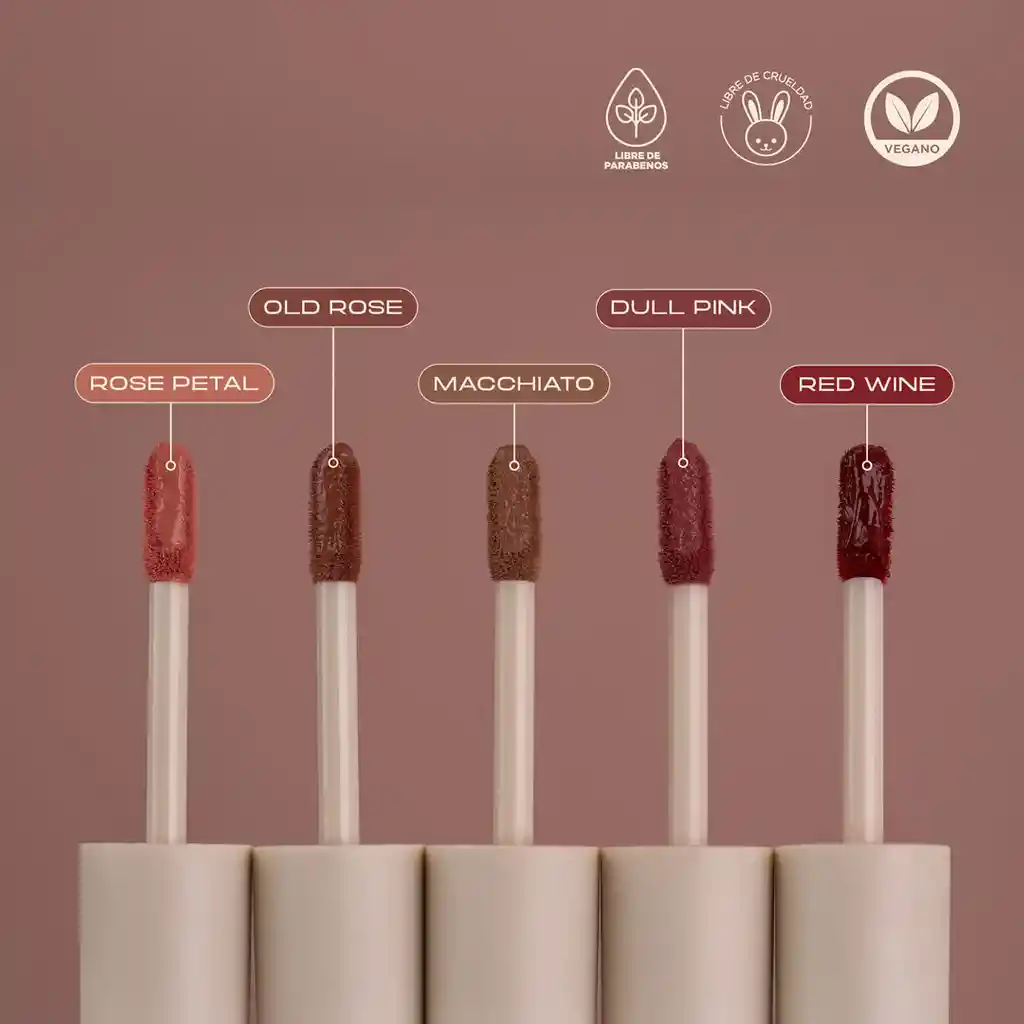 Labial Velvet Liquido Tono Macchiato