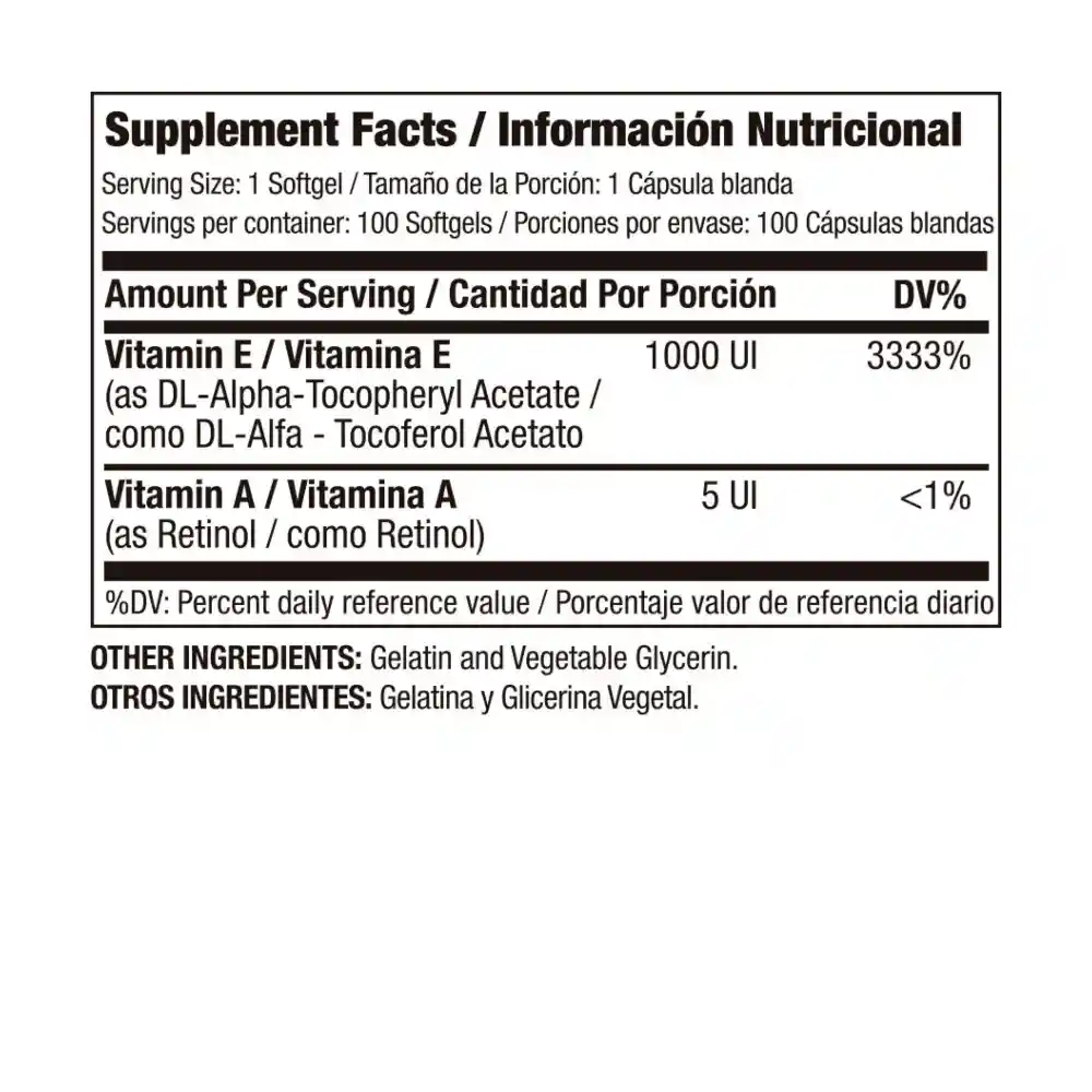 Vitamina Medical Geen Vitamin E 1000 Iu X 100 Sofg