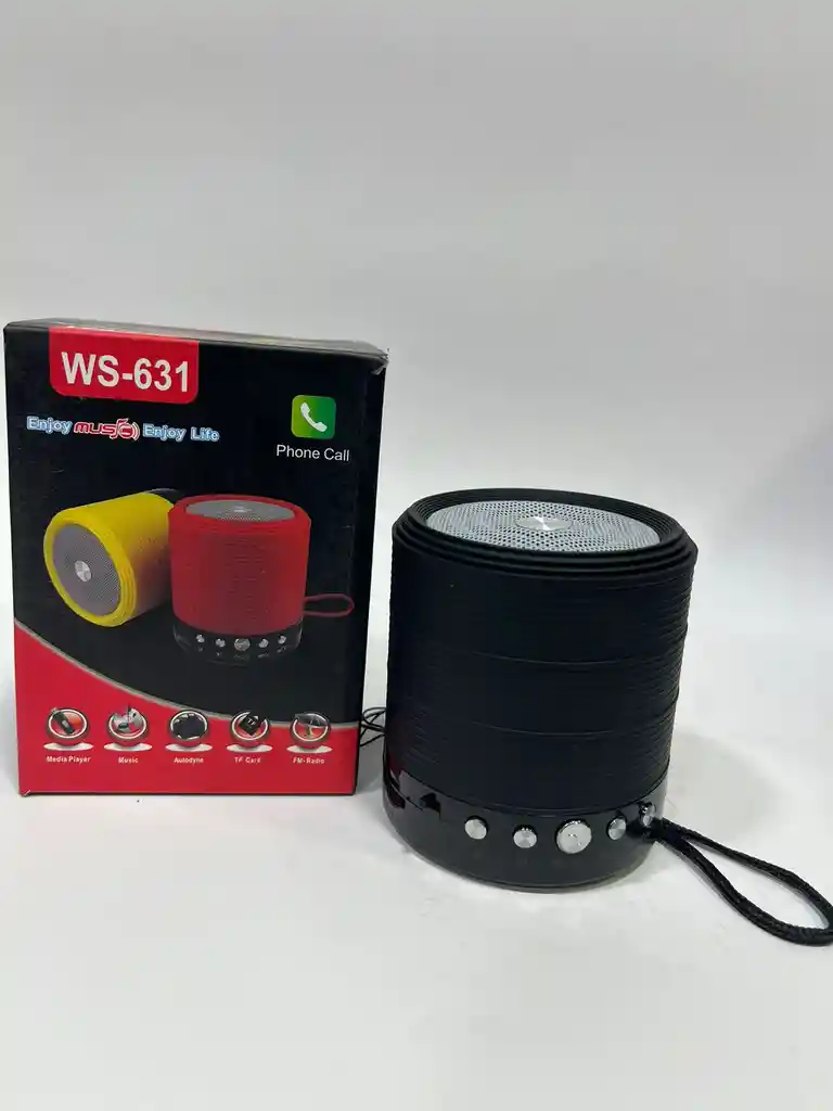 Altavoz Bluetooth Mp3 Portátil Wster Ws-631 Negro