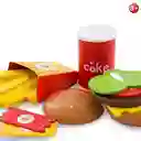 Juego De Cocina De Hamburguesa, Papas Fritas, Comida Rapida Para Niños