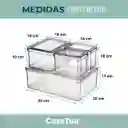 Organizador Nevera Cocina Set 4 Contenedores Con Tapa