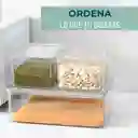 Organizador Nevera Cocina Set 4 Contenedores Con Tapa