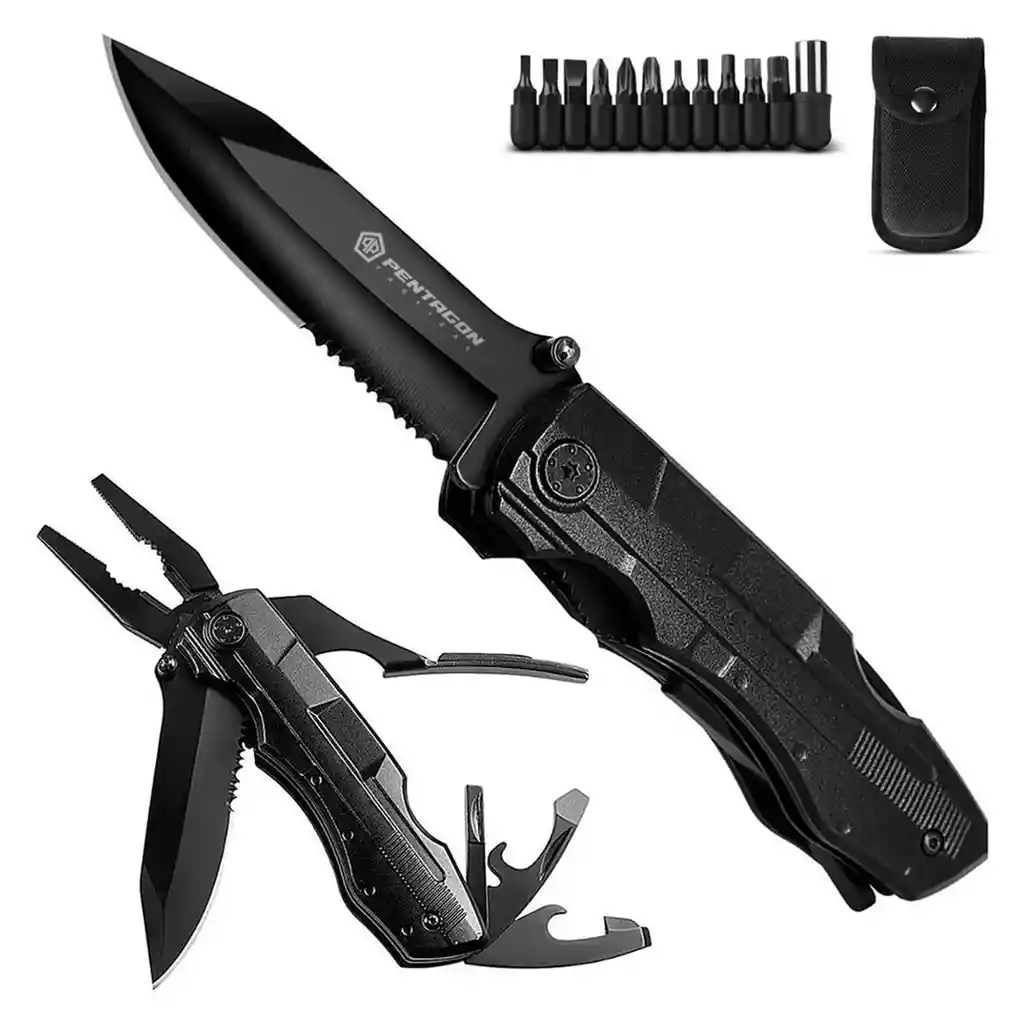 Cuchillo Navaja Tactica Pentagon Caza Supervivencia Camping