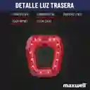 Luz Bicicleta Set Delantera +trasera Usb Impermeable Maxwell