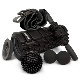 Rodillo Roller Masajeador Set 5 En 1 Ejercicio Yoga Pilates