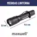 Linterna Led Tactica Maxwell Recargable Usb Impermeable
