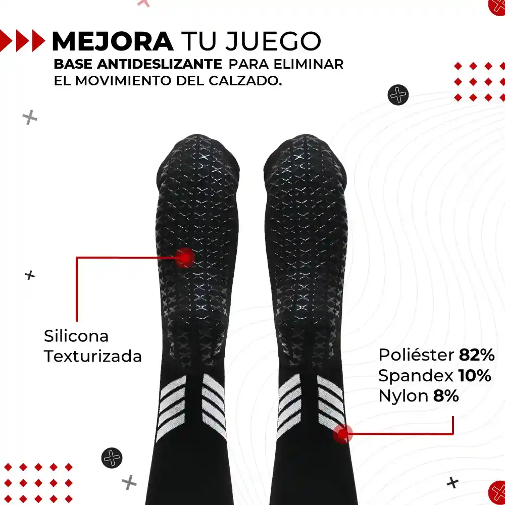Medias De Futbol Deportivas Antideslizantes Fitnics 2 Pares