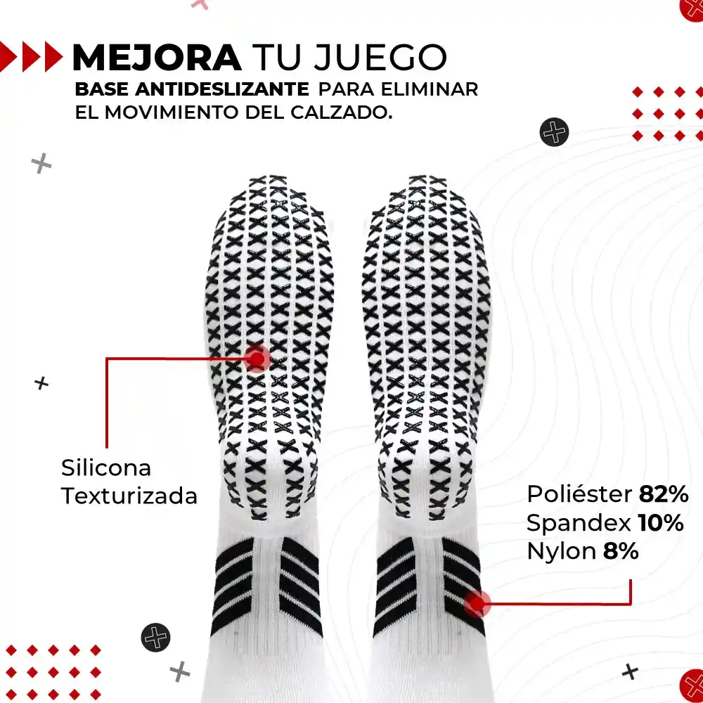 Medias De Futbol Deportivas Antideslizantes Fitnics 2 Pares