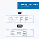 Cable Adaptador Usb C A Hdmi V2.1 4k 60hz Trenzado Oro 2mt