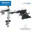 Soporte Brazo Doble Monitor Portatil Linkon Escritorio Lujo