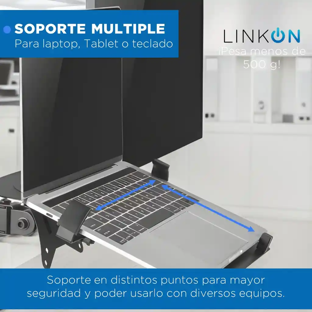 Soporte Brazo Doble Monitor Portatil Linkon Escritorio Lujo