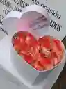 Caja De Corazón Con Rosas