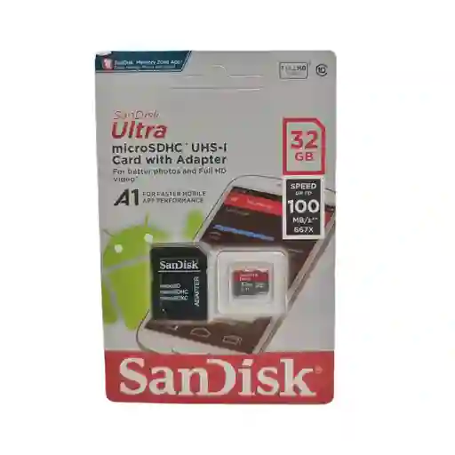 Sandisk Memoria Micro Sd 32 Gb Clase 10 Original