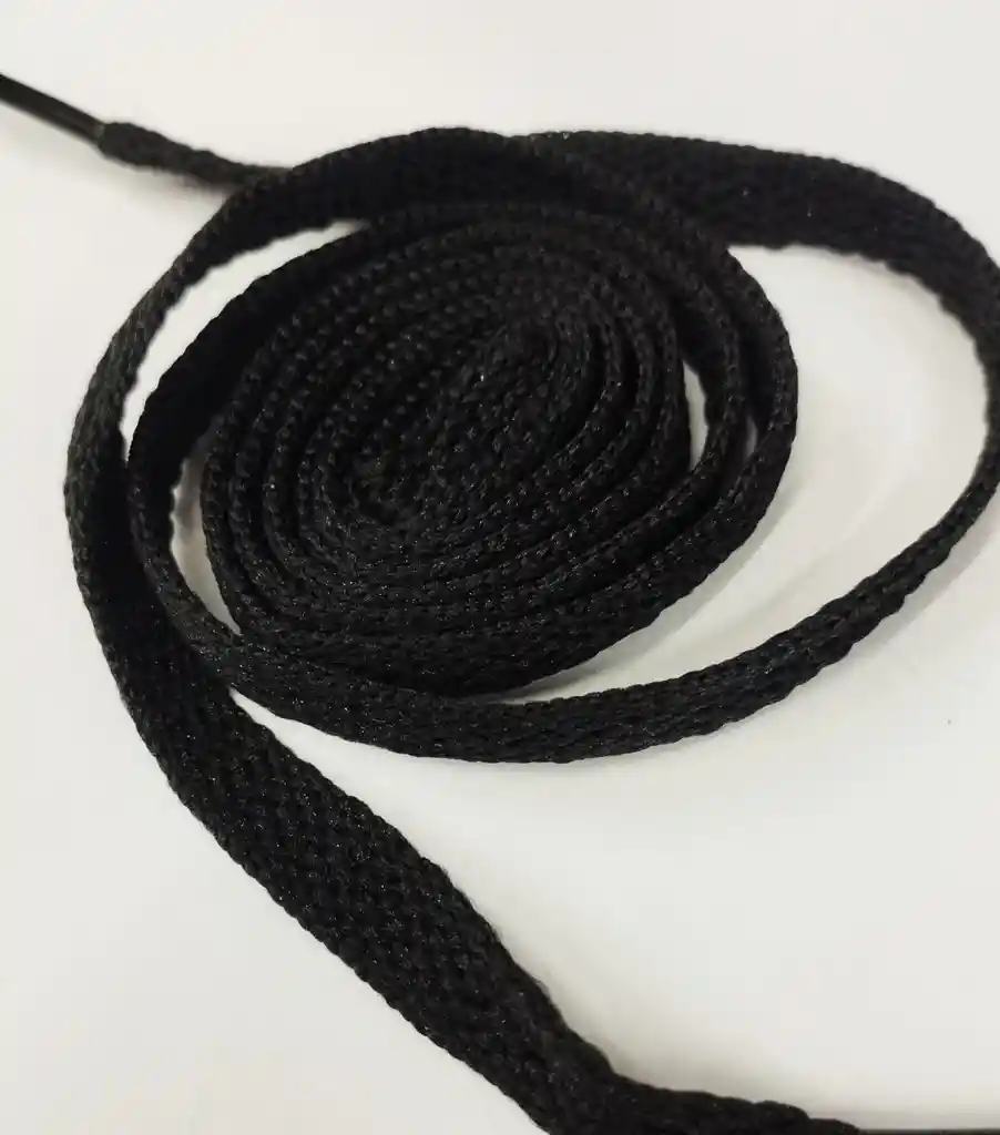 Cordones Negros Planos 45cm