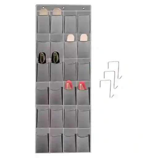 Organizador Zapatos Zapatero Colgante Puerta Closet 24 Pares