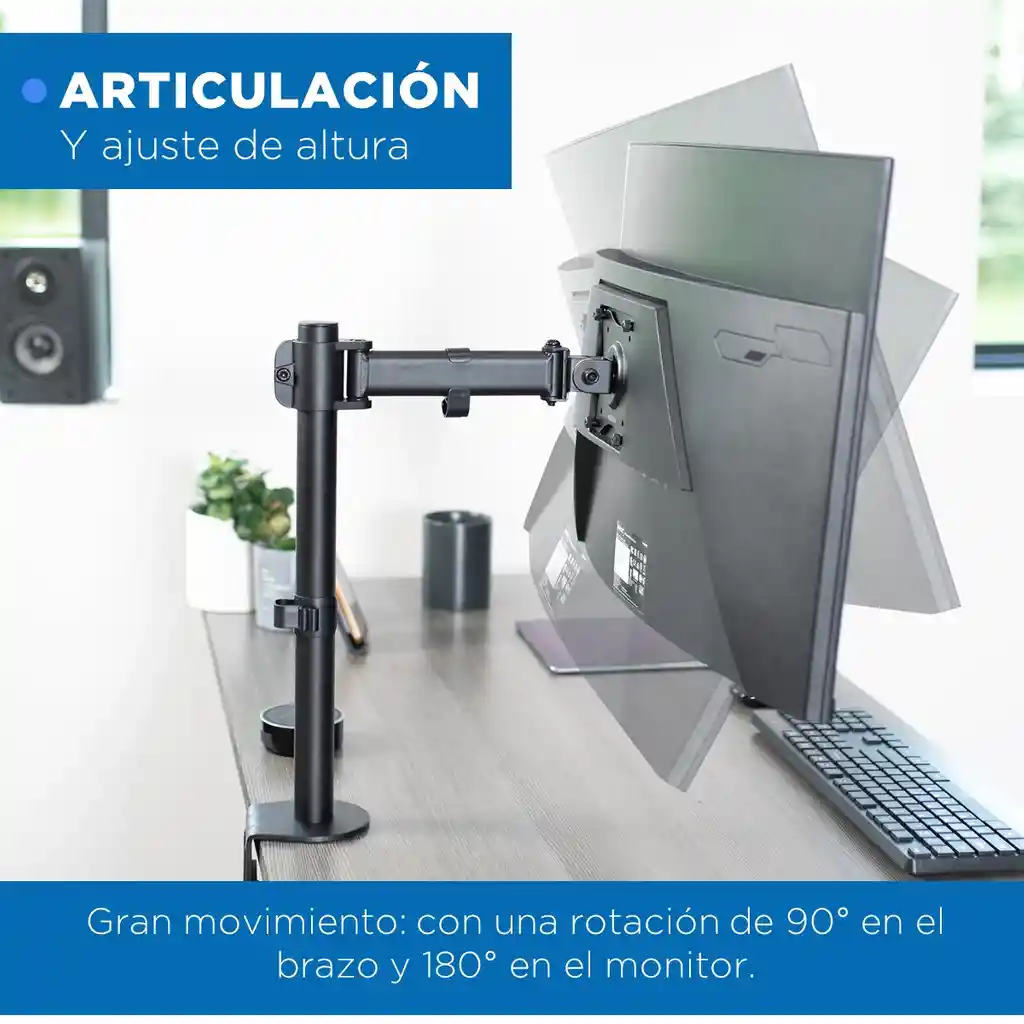 Soporte Brazo Para Monitor Vertical De Escritorio Linkon