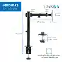 Soporte Brazo Para Monitor Vertical De Escritorio Linkon