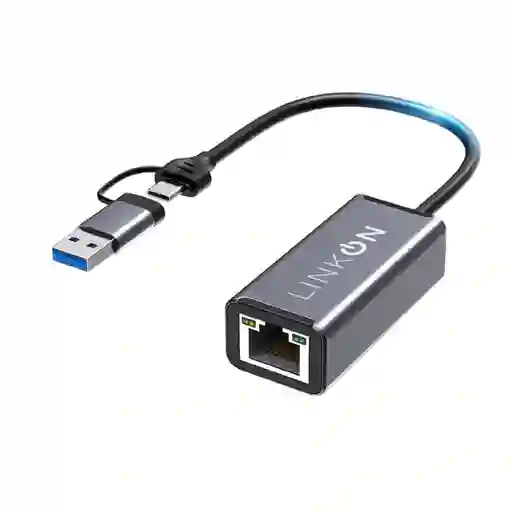 Adaptador 2en1 Usb A Y C A Rj45 Lan Ethernet 10/100/1000mbps