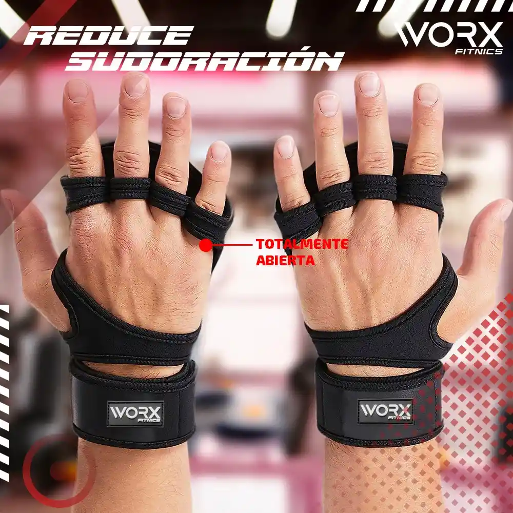 Guantes Con Muñequera Para Gimnasio Worx Talla - L