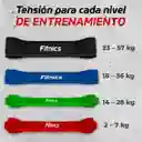 Bandas Elasticas Resistencia Poder Fitnics Set 4 Latex + Bolsa