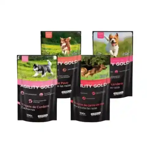 Agility Gold Comida Humeda 100grs Sabores Varios