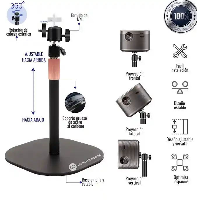 Soporte Para Proyector Video Beam Mesa Metálico Ajustable