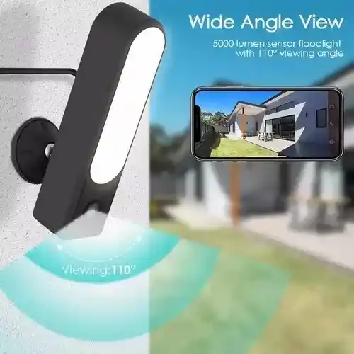 Camara De Seguridad Exterior Con Lampara Wifi App Tuya Q03