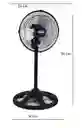 Ventilador 3 En 1 Mesa , Pared Y Base 3 Velocidades