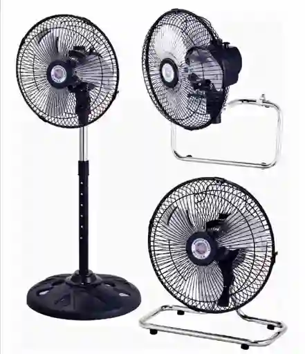 Ventilador 3 En 1 Mesa , Pared Y Base 3 Velocidades