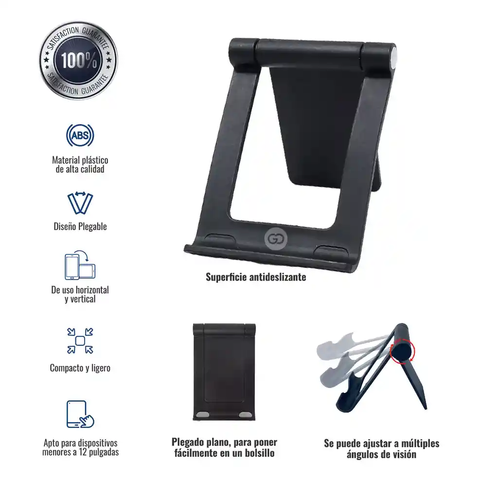 Soporte Para Celular Ajustable Plegable Escritorio Folding