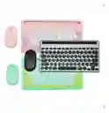 Combo Teclado Y Mouse Bluetooth As-211 Teclas Redondas