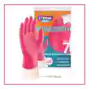 Guantes Suavidad Interna Rosa (afelpado) - Talla 7 1/2