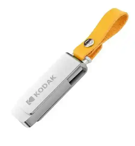 Usb Kodak 2.0 Flash Drive 32gb + Adaptador Mini Metal K122 Series Con Cordon De Cuero