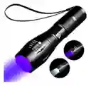 Linterna Luz Led Ultravioleta Uv Recargable Zoom 395nm