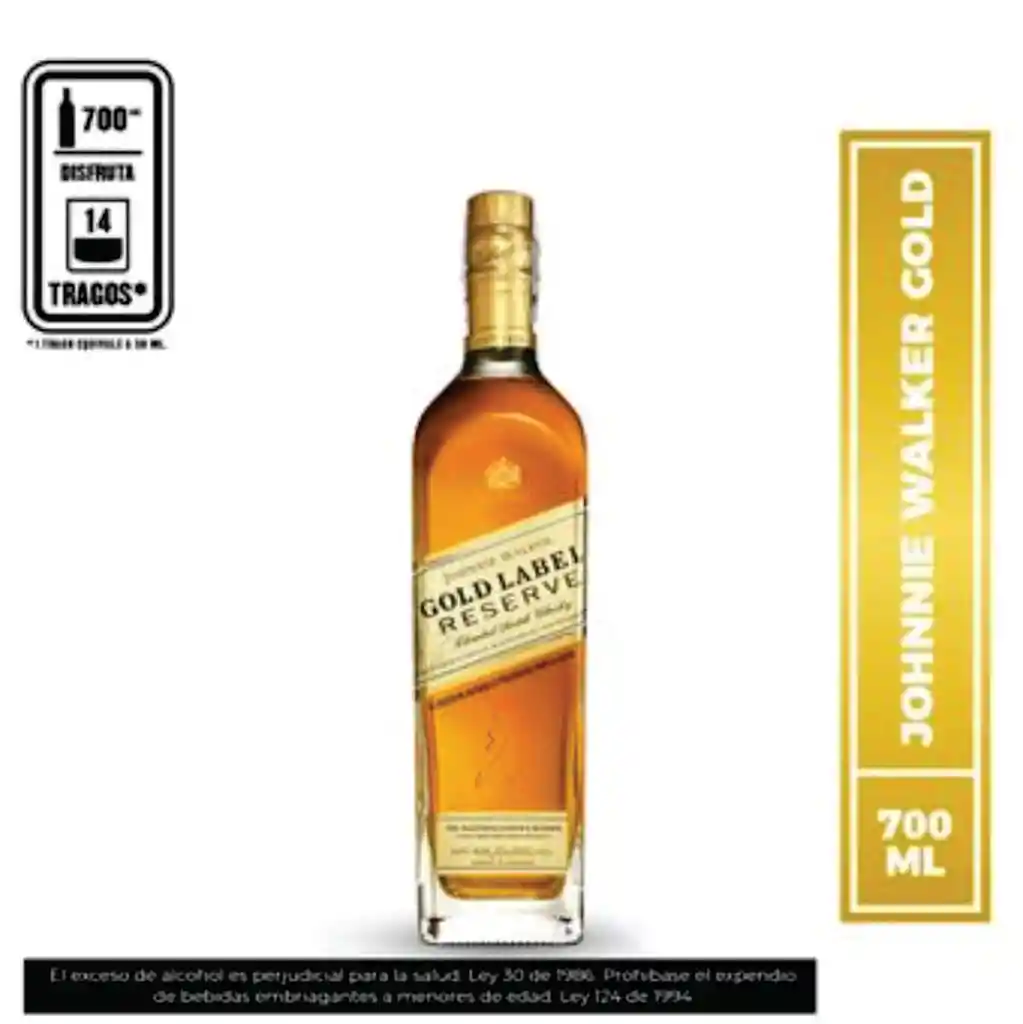 Whisky Johnnie Walker Gold Label 700 Ml