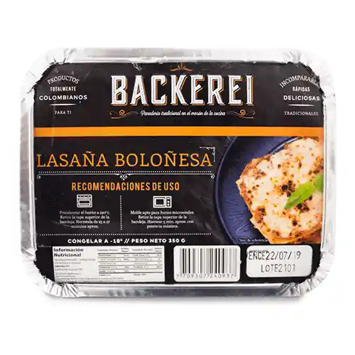 Backerei Lasaña Boloñesa