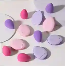 Juego De 3 Mini Beauty Blender, Esponjas Para Maquillaje De Rostro Cara