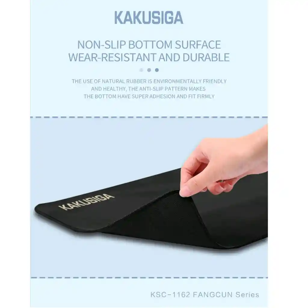 Mouse Pad Talla M Kakusiga Fangcun 26x21 Cm | Goma Y Tela