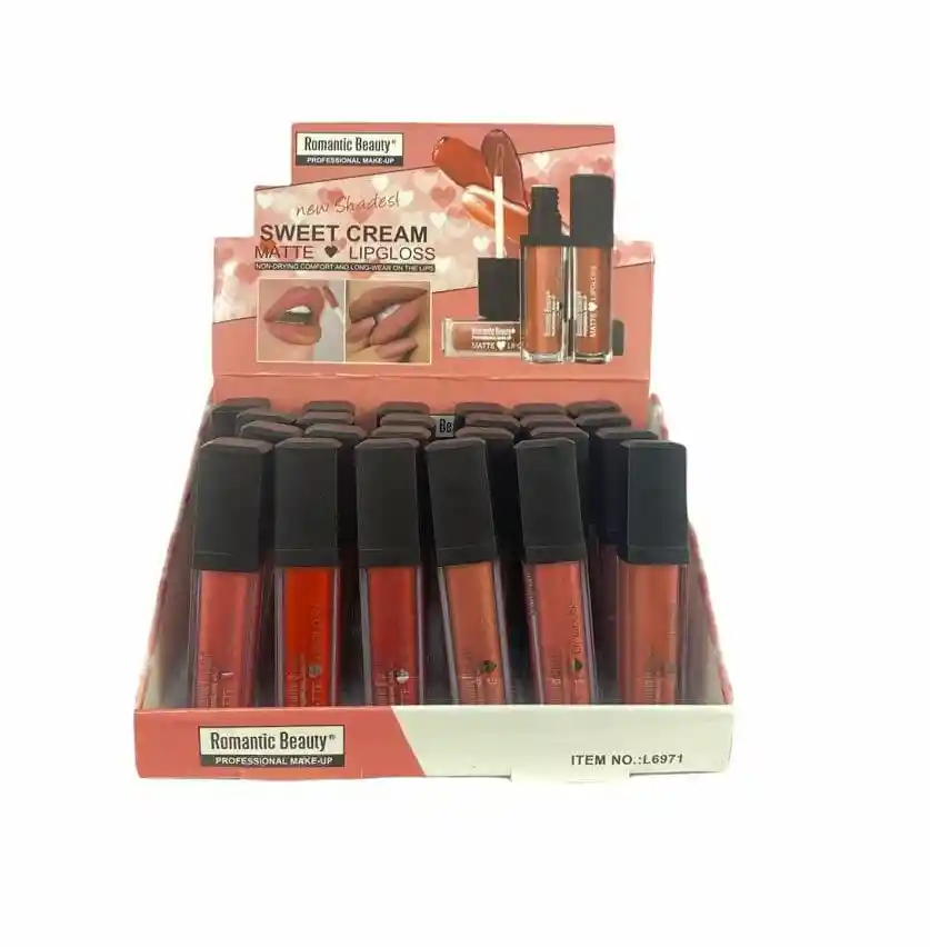 Labial Matte Lip Gloss Romantic Beauty Matte Swett 6971 Ref 289