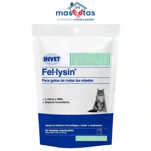 Fel Lysin X 60 Tabletas Masticables