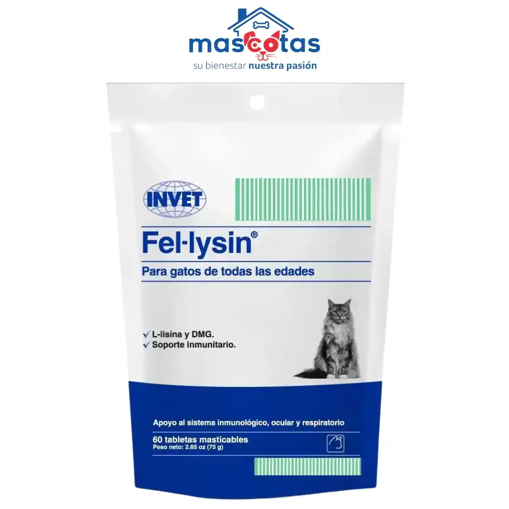 Fel Lysin X 60 Tabletas Masticables